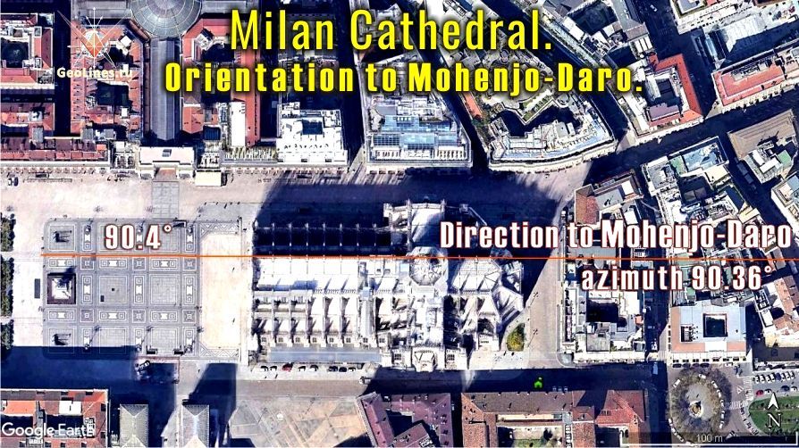 Миланский собор ориентация на Мохенджо-Даро