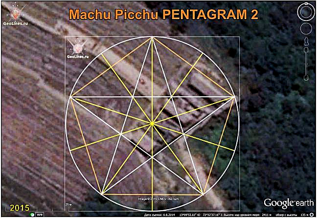MACHU PICCHU orientation pentagram