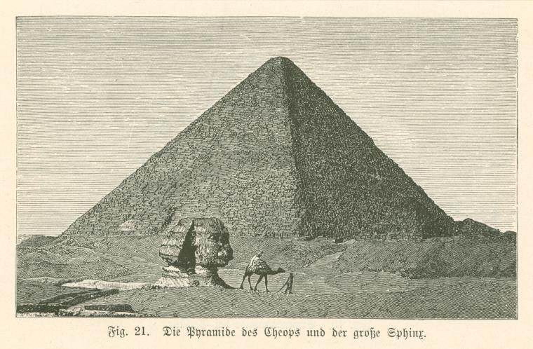 Сфинкс и пирамида Хеопса